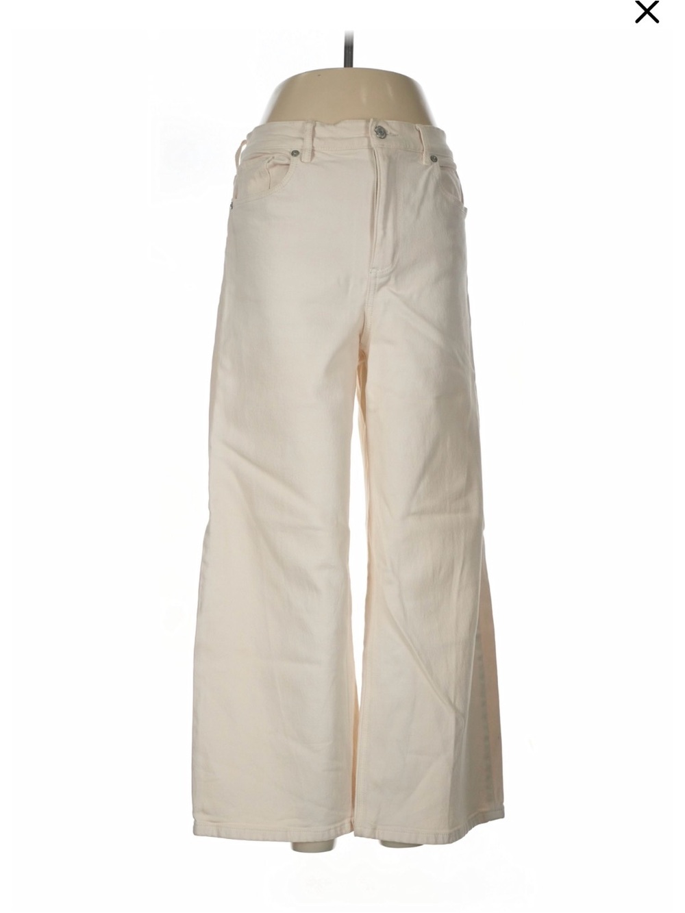 LOFT Wide Leg Cream Women's Jeans